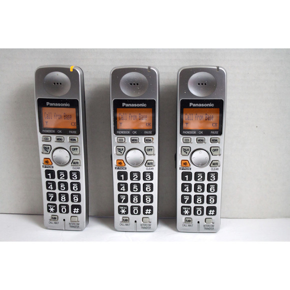 Panasonic KX-TG1033S Phone System in Silver - 3 Handsets - Picture 2 of 6